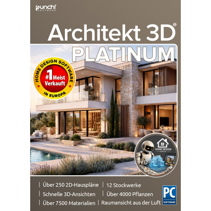 ARCHITEKT 3D® 26 Platinum Upgrade von Platinum over 5 Jahre