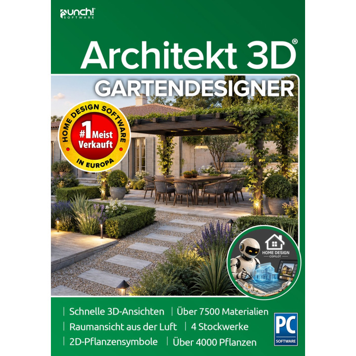 ARCHITEKT 3D® 26 Gartendesigner Upgrade von Gartendesigner 25