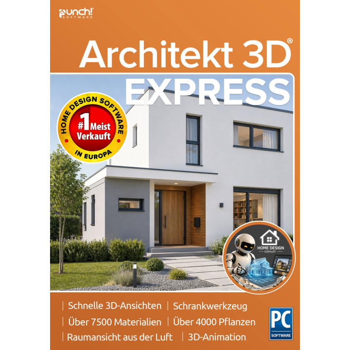 ARCHITEKT 3D® 26 Express Laufzeitlizenz (1 Jahr)