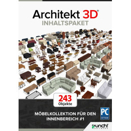 ARCHITEKT 3D® Zusatzpaket - Möbelkollektion für den Innenbereich 1 - Download Windows