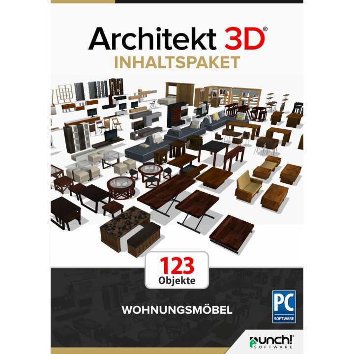 ARCHITEKT 3D® Zusatzpaket - Wohnungsmöbel - Download Windows
