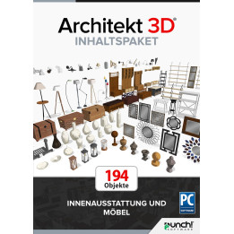 ARCHITEKT 3D® Zusatzpaket - Innenausstattung und Möbel - Download Windows