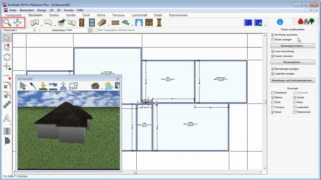 2D Navigation Architekt 3D
