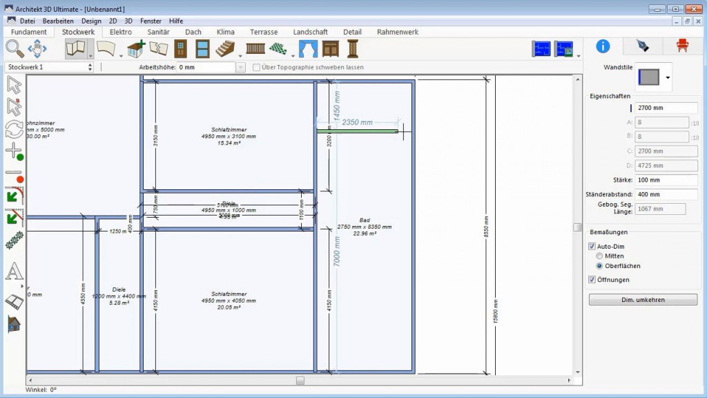3 Rooms In Progress Architekt 3D