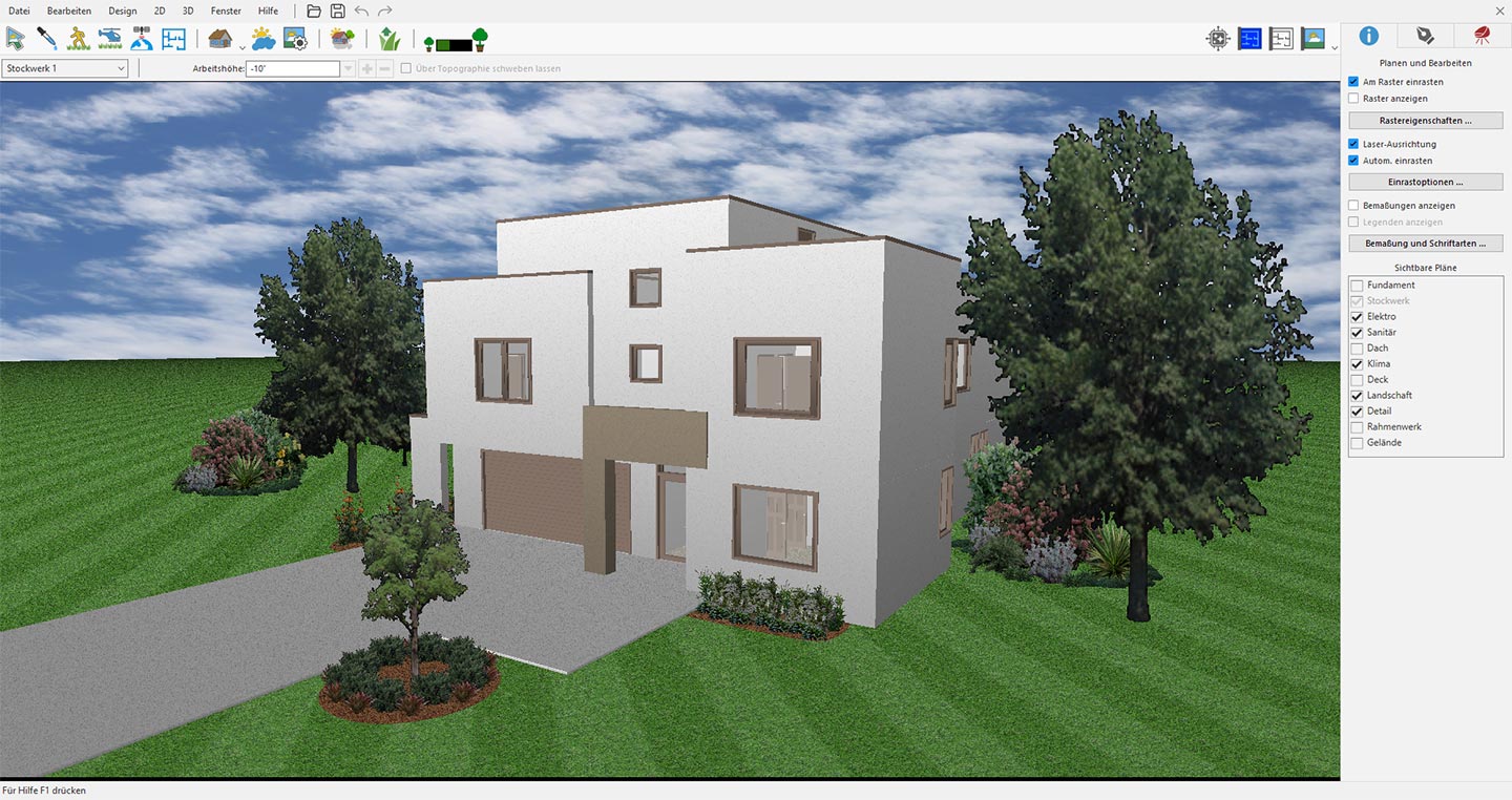 Projekt öffnen in der Home-Design-Anwendung