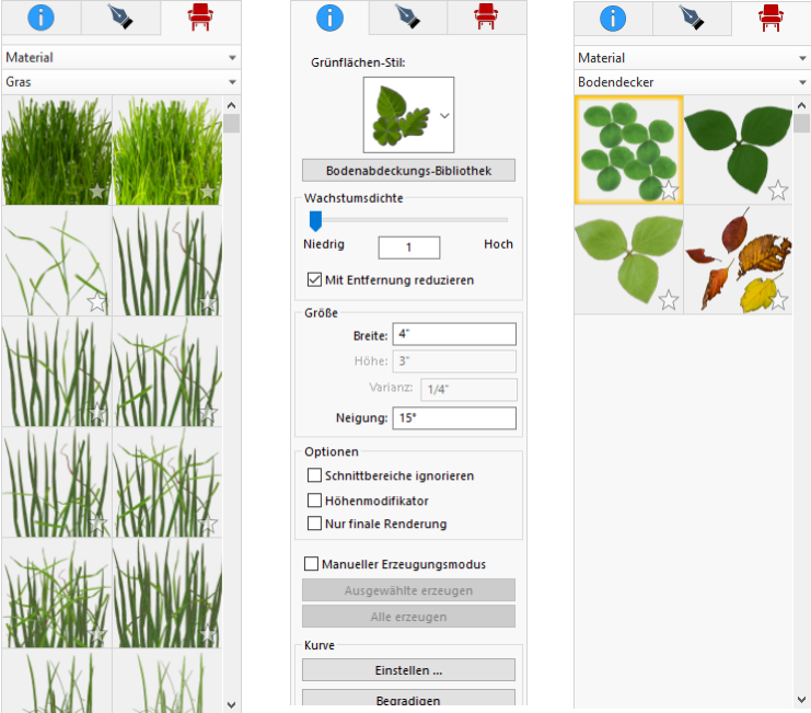 Grass and Ground Cover Libraries