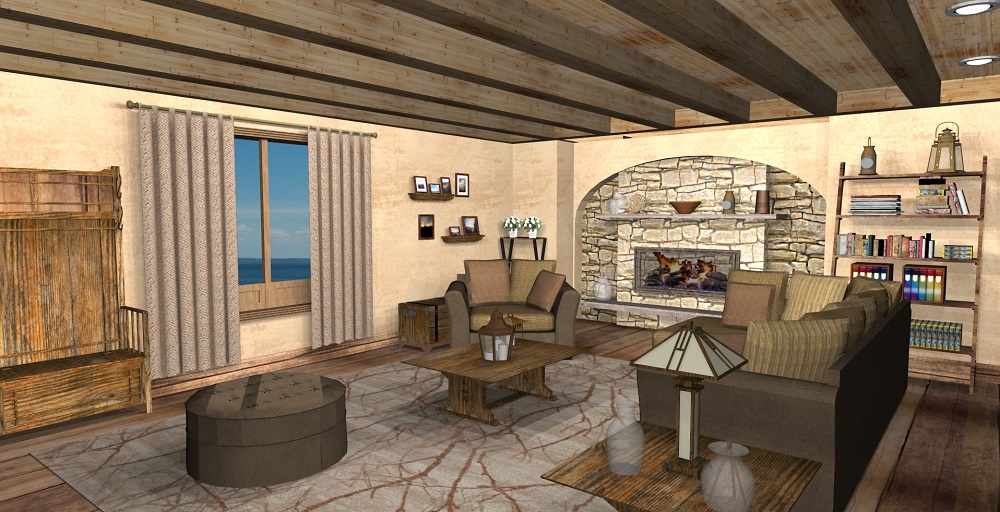 rendring Living Room Cozy