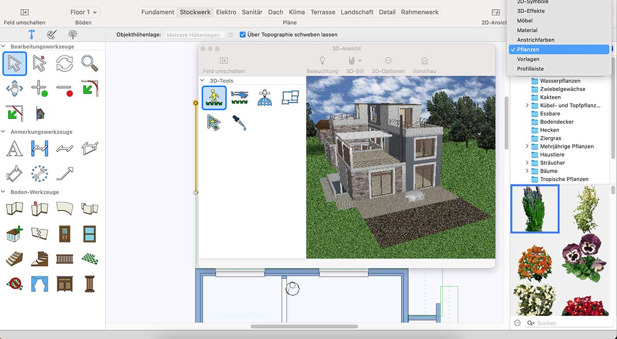 Ground Fill Region tool inside workspace