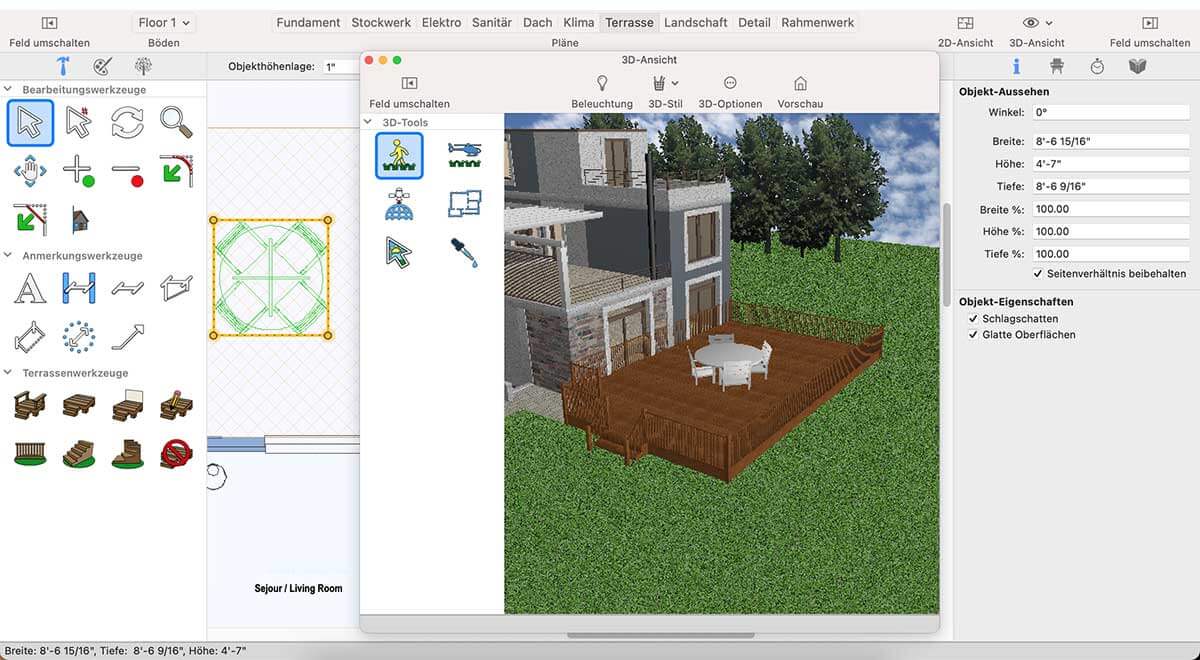 Ground Fill Region tool inside workspace