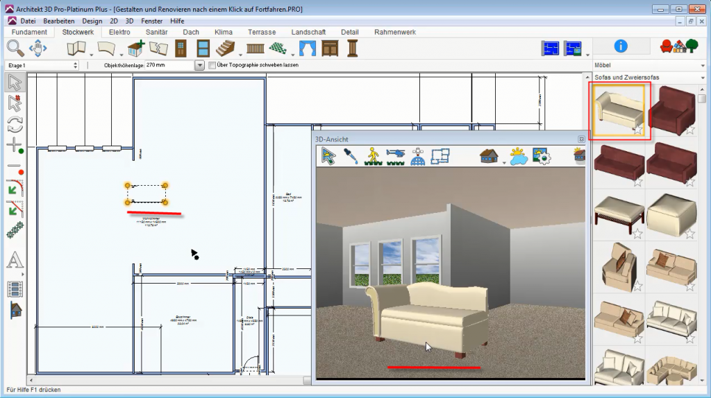 Architect 3D Objects tool
