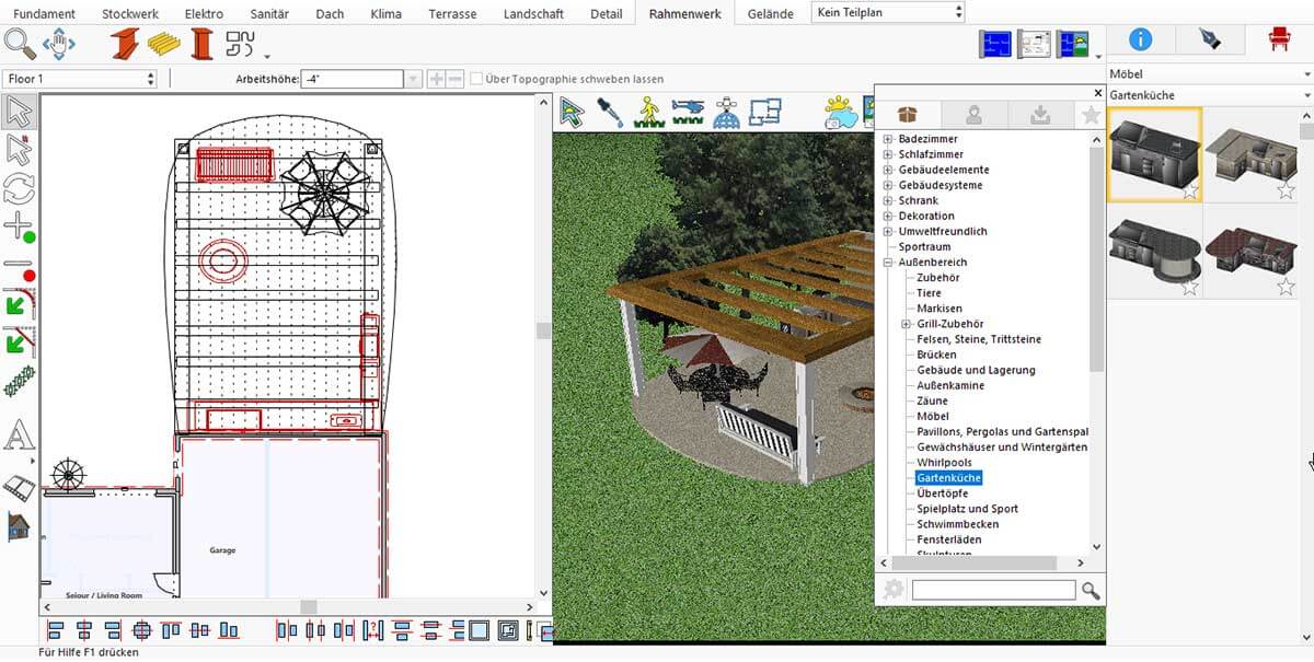 Premade outdoor kitchen design layout