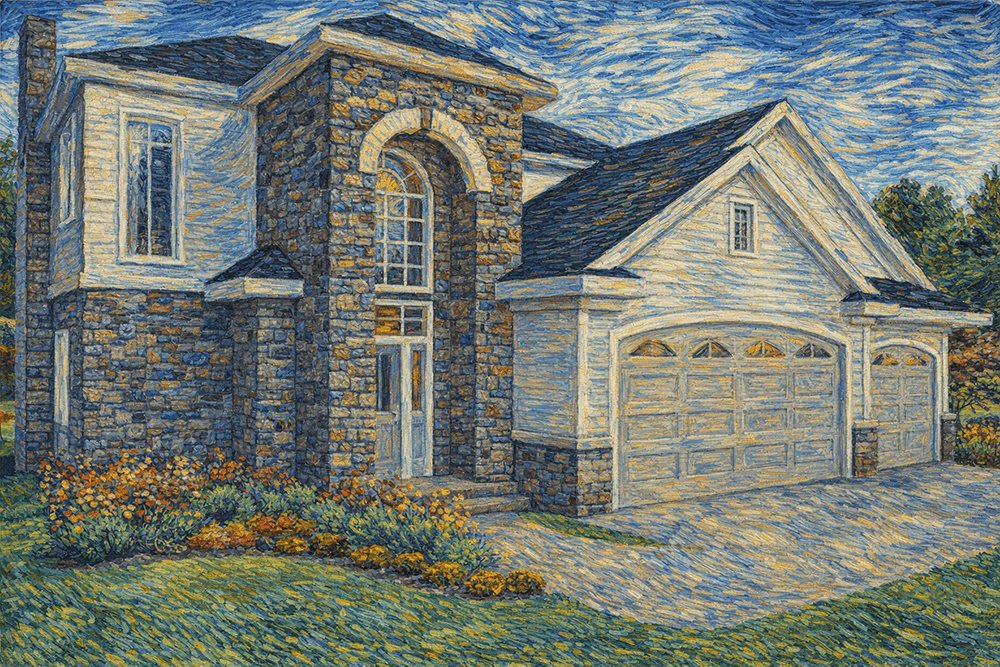 Im Stil von Van Gogh gerendert — Nachher