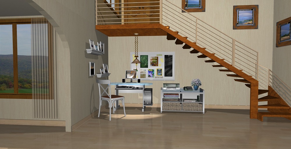 Home Office Under Stairs