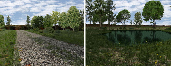 Landschaften lebendig gestalten